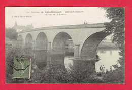 DANGE SAINT ROMAIN 1918 LE PONT CARTE EN BON ETAT - Dange Saint Romain