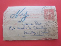 1933 Entiers Postaux  Pneumatique-CAD Horoplan  Paris 75 Pour Neuilly Timbre Faire Défiler Scanns Lire.. - Pneumatici