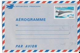 REUNION - 1969 - RARE AEROGRAMME CONCORDE - COTE YVERT = 145 EUR. - Unused Stamps