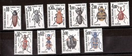 1982/83 - Timbres Taxe N° 103 à 112 - Neufs ** - Insectes - Coléoptères - 1960-.... Mint/hinged