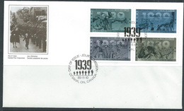 Canada 1989 - 50th Anniversary Of Outbreak Of WWII 1st Issue On FDC - SG1346-1349 Cat £5 As Good Used SG2016 - Cartas & Documentos