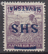 VP065 YUGOSLAVIA Inverted Overprint SHS HRVATSKA On MAGYAR KIR.POSTA Stamp MH* - Ongebruikt