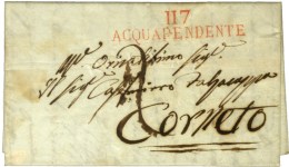 117 / ACQUAPENDENTE Rouge. 1811. - SUP. - 1792-1815: Dipartimenti Conquistati