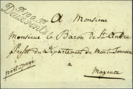 P. 100. P / Deux Ponts Sur Lettre Sans Texte. - SUP. - R. - 1792-1815: Veroverde Departementen