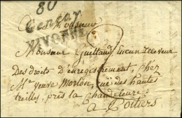 80 / Gençay / DIVONNE Sur Lettre Avec Texte Daté 1821. - TB / SUP. - Andere & Zonder Classificatie
