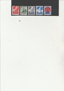 PAYS BAS  SERIE N° 190 A 194 NEUVE X  -60 EME ANNIVERSAIRE DE LA CROIX ROUGE - ANNEE 1927 - COTE :35 € - Unused Stamps