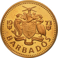 Monnaie, Barbados, Cent, 1973, Franklin Mint, FDC, Bronze, KM:10 - Barbados