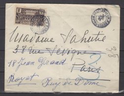 Congo - N° 124 Obli/sur Lettre - 25/09/1934 - Lettres & Documents