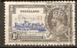 Nyasaland 1935 SG 123 1d Silver Jubilee Fine Used - Nyasaland (1907-1953)