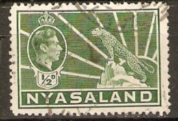 Nyasaland 1938 SG 130 1/2d Green Fine Used - Nyasaland (1907-1953)