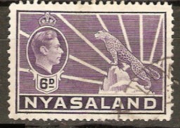 Nyasaland 1938 SG 136 6d Violet Fine Used - Nyasaland (1907-1953)