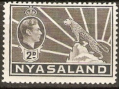 Nyasaland 1938 SG 133 2d Grey Mounted Mint - Nyassaland (1907-1953)