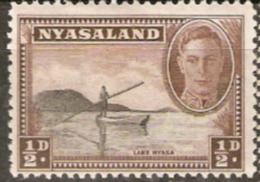 Nyasaland 1945 SG 144 1/2d Mounted Mint - Nyassaland (1907-1953)