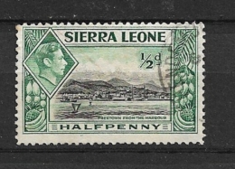 SIERRA LEONE        -      1938 King George VI - Free Town       USED - Sierra Leone (...-1960)