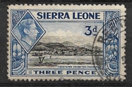 SIERRA LEONE        -  1938 King George VI - Free Town   USED - Sierra Leone (...-1960)