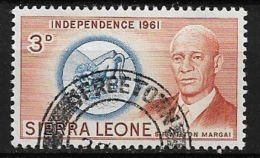 SIERRA LEONE    1961 Independence USED - Sierra Leone (...-1960)