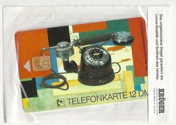 Germany - Alte Telefonapparate 4 - Collector's E08 08.92 - 12DM, 30.000ex, Mint In Kruger - E-Series : D. Postreklame Edition