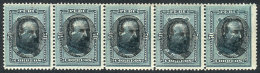 Sc.124, Fantastic Strip Of 5, Never Hinged, Very Fresh And Attractive, Excellent Quality. - Perú