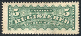 Sc.F2, 1875/88 5c. Green, Mint With Gum, On Back It Has A Very Small Thin (almost Without Importance), Very Good... - Recommandés