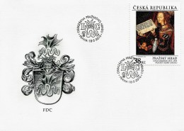 Czech Republic - 2016 - Art Of Prague Castle - Lucas Cranach - Alterpiece With St. Barbara - FDC (first Day Cover) - FDC