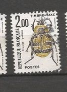 N° 107  Trichius Gallicus  Timbre Taxe  1982 Insectes Coléoptères  France Oblitéré - 1960-.... Used