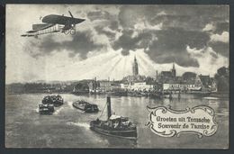 +++ CPA - Groeten Uit TEMSCHE - Souvenir De TAMISE - TEMSE - Avion - Aviation   // - Temse