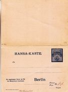 Berlin - Hansa Karte - Entier Postal Privé - Avec Carte Réponse - Cartes Postales Privées - Neuves