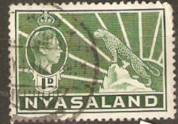 Nyasaland 1938 SG 131b 1d Fine Used - Nyasaland (1907-1953)