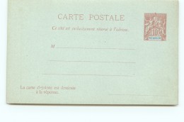 Entier  Carte-postale  Avec Réponse  Groupe 10 Cent Carmin  Neuve - Lettres & Documents