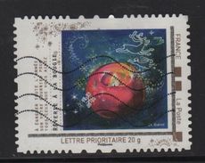 Timbre Personnalise Oblitere - Lettre Prioritaire 20g - Reverie A La Bougie - Used Stamps