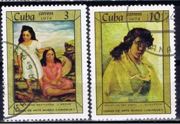 C+ Kuba 1974 Mi 1934 1936-37 Gemälde - Oblitérés