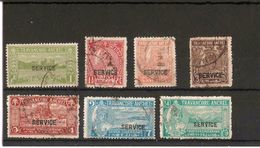 INDIA - TRAVANCORE 1939 MAHARAJA'S 27TH BIRTHDAY OFFICIALS SET SG O87/O93 FINE USED  Cat £42 - Travancore