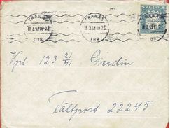 SWEDEN # MILITARY BRIEF   SEND FROM TRANÅS  11.3-1943 - Militärmarken