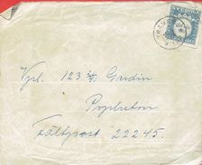 SWEDEN # MILITARY BRIEF WITH CONTENTS SEND TRANÅS  11.5.43 - Militärmarken