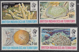 C0462 BRITISH INDIAN OCEAN TERRITORY (BIOT) 1972, SG 41-4  Corals   MNH - Territorio Britannico Dell'Oceano Indiano