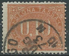 1869 REGNO USATO SEGNATASSE 10 CENT - R9 - Portomarken