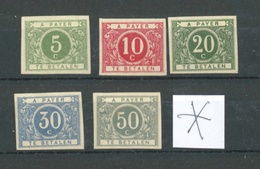 TAXES 12 à 16  Très Petit Tirage (sans Doute 100 X ?)  Avec Charnière Et Signature - Other & Unclassified
