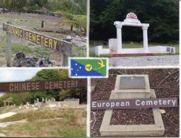 1 X Christmas Island Postcard - Island Cemetaries - Cimetières De L'ile - Christmas Island