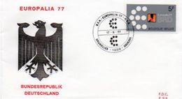 Gemeenschappelijke Uitgifte Met Duitsland / "Europalia 77" / 17-09-1977 - Non Classés