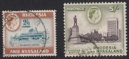 Rhodesia & Nyasaland 1959-62 Cancelled, Sc# , SG 28-29 - Rhodésie & Nyasaland (1954-1963)