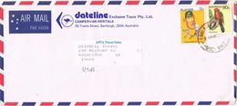24737. Carta Aerea CAULFIELD (Victoria) Australia 1982. Parrot Stamp And Cricket TRUMPER - Storia Postale