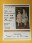 4319 - Exposition Trésors Du Musée De Sao Paulo 1988 Cuvée Renoir  Fondation Gianadda  Fendant & Dôle 2 étiquettes - Arte