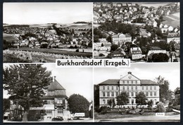 A5264 - Alte MBK Ansichtskarte - Burkhardtsdorf - Schule Rathaus - Burkhardtsdorf