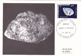 Carte-Maximum NOUVELLE-CALEDONIE N° Yvert PA228 (GEL DE SILICE DE KONE) Obl Sp Ill 1er Jour - Tarjetas – Máxima