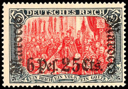 6.25 Pes. Auf 5 Mark Postfrisch, Ein Fehlzahn Unten, Mi. 420.-, Katalog: 45 **6. 25 Pes. On 5 Mark Mint Never... - Maroc (bureaux)