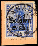 "MANAGE 11 I 1918, Klar Und Zentr. Auf Postanweisungsausschnitt 25 C., Katalog: 18 BSMANAGE 11 I 1918, S.O.T.N... - 1° Guerre Mondiale