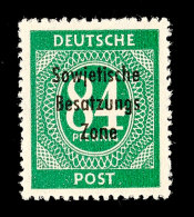 84 Pfg Dunkelopalgrün Mit Maschinenaufdruck, Tadellos Postfrisch, Gepr. Paul BPP, Mi. 80,-, Katalog: 211b... - Autres & Non Classés