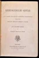 Ballagi Mór, György Aladár: Kereskedelmi Szótár I-II. (I. Német-magyar... - Unclassified