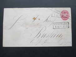 AD Preussen 1861 GA U 26 A ?? Stempel R2 Constadt Nach Breslau! Mit Ankunftsstempel. Ausg. No 1 - Postwaardestukken