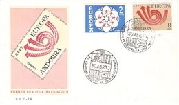 Andorra & FDC Europa CPTE, La Vieja 1973 (77) - Usati